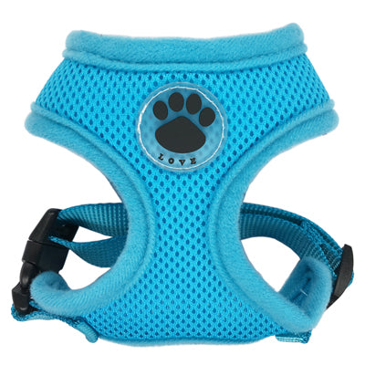 Paw LOVE Rubber Adjustable Soft Breathable Dog Cat Control dog Harness Nylon Mesh Vest harness for Pet puppy collar Chest Strap