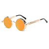 Image of Metal Round Steampunk Sunglasses Men Women Fashion Glasses Brand Designer Retro Frame Vintage Sunglasses High Quality UV400