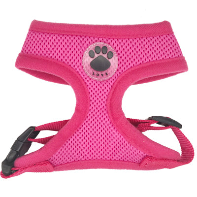 Paw LOVE Rubber Adjustable Soft Breathable Dog Cat Control dog Harness Nylon Mesh Vest harness for Pet puppy collar Chest Strap