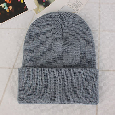 2018 Winter Hats for Woman New Beanies Knitted Solid Cute Hat Girls Autumn Female Beanie Caps Warmer Bonnet Ladies Casual Cap